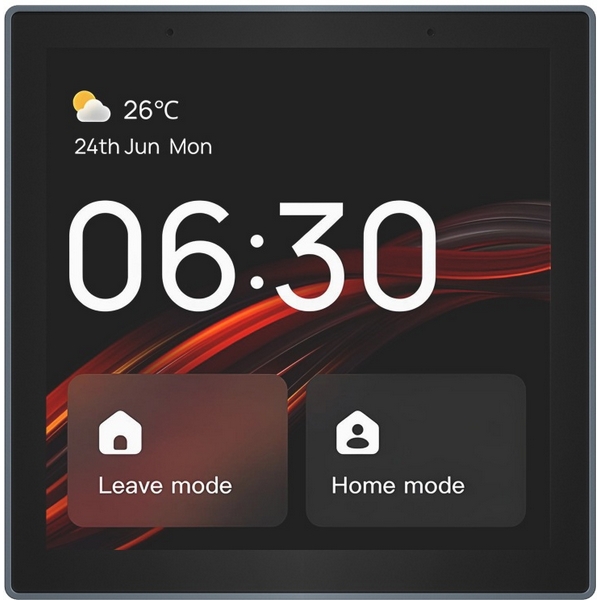 

Панель управления умным домом (Wi-Fi / Zigbee / Bluetooth, Tuya / Smart Life), алюминий + закалённое стекло, цвет чёрный Denkirs Control DK7405-BK, Control DK7405-BK