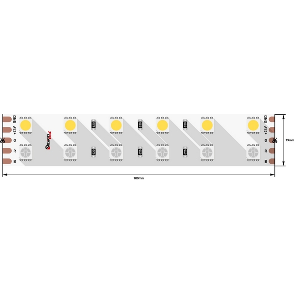 

Светодиодная лента DesignLed Lux DSG5120-24-RGB+NW-33 (5 шт.), Lux DSG5120-24-RGB+NW-33