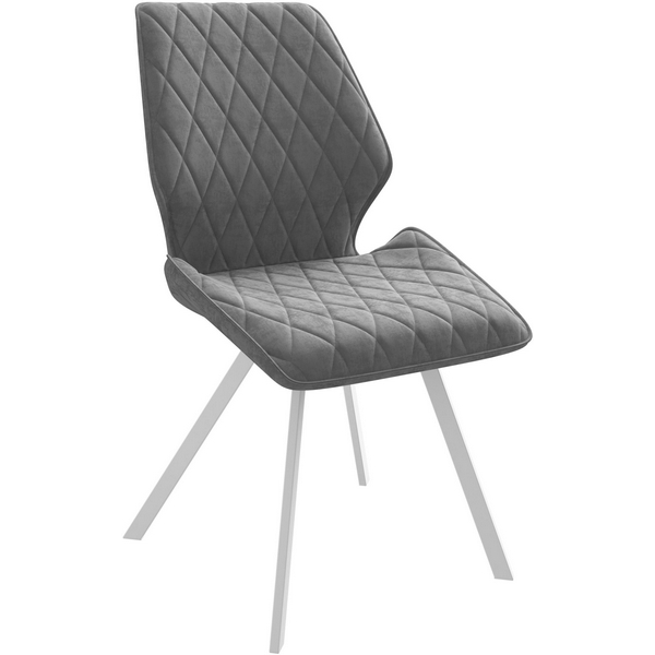 

Стул DikLine 242PRO B22 GREY, ножки белые 00-00070729 Dikline, 00-00070729