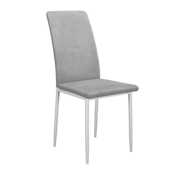 Стул DikLine 272 B22 GREY, ножки белые арт.00-00079502 Dikline