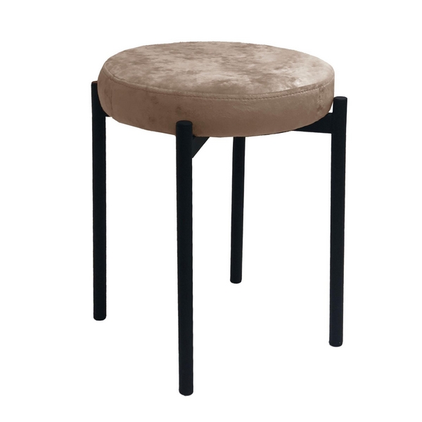 Изображение товара Табурет Dikline M05 шоколад черные ножки 00-00079840 40x51x40 см