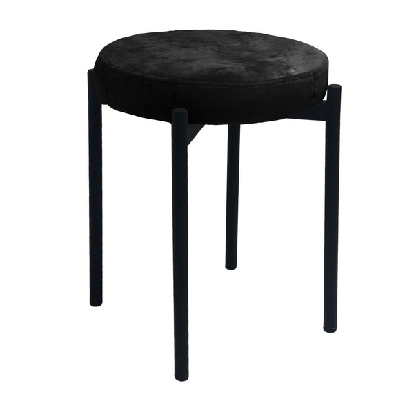 

Стул с подставкой для ног с высотой сиденья 50 см M DikLine, M18 черный, ножки черные 00-00079843 Dikline, 00-00079843