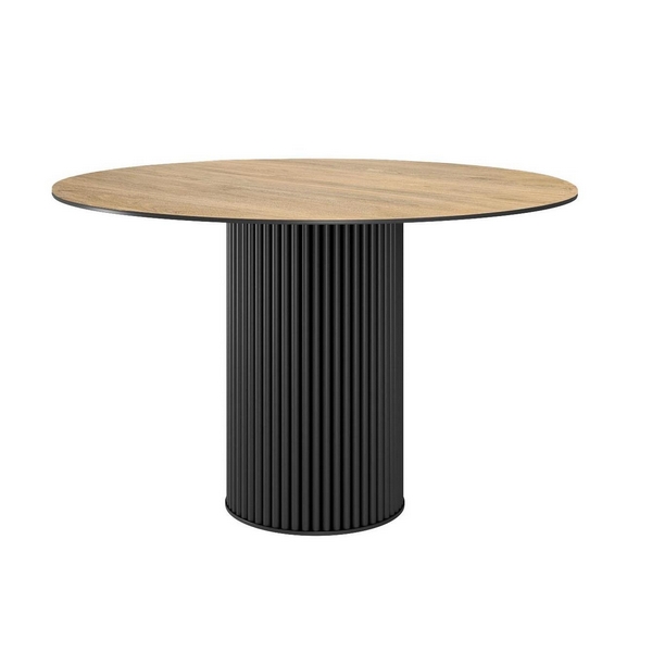 

Стол DikLine AKR120 Керамика древесная OAKWOOD HONEY/подстолье черное/опоры черные (2 уп.) 00-00079868 (круглая столешница) Dikline, 00-00079868