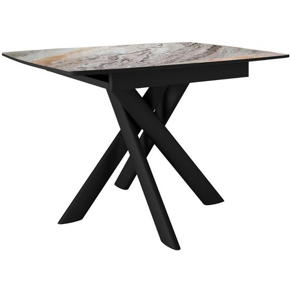 

Стол DikLine DKB110, Керамика Venetian Brown Light глянец, опоры черные 00-00081184 Dikline, Бежевый, 00-00081184