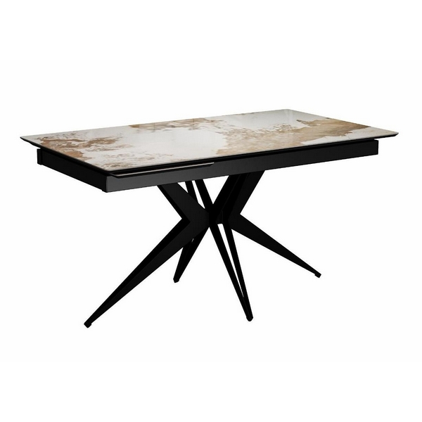 

Стол DikLine DKS140 керамика PANDORA глянец, подстолье черное, опоры черные (2уп.) 00-00081185 Dikline, 00-00081185