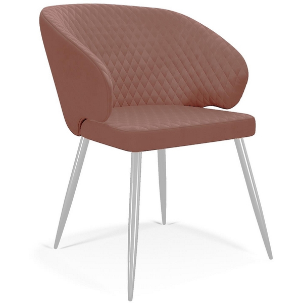 

Стул микровелюр Z34 пудра, ножки белые Dikline 00-00054127, 00-00054127