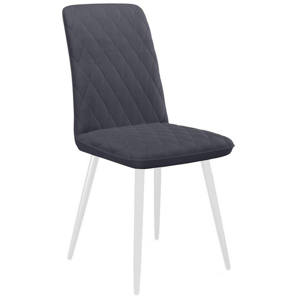 

Стул В28 ANTRACITE /ножки белые Dikline 00-00058030, 00-00058030