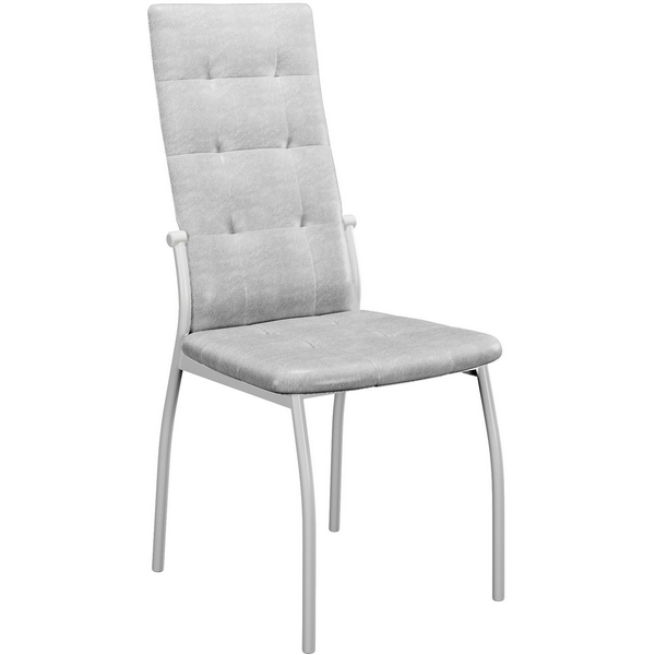 

Стул ГАЛС-М каркас белый/ KL12 светло-серый Dikline 00-00059727 (2 шт.), 00-00059727