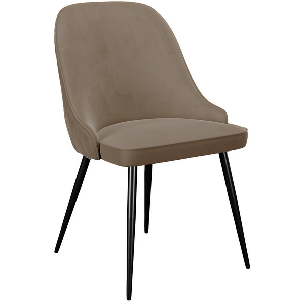 

Стул микровелюр К4 капучино, ножки черные Dikline 00-00060797, 00-00060797