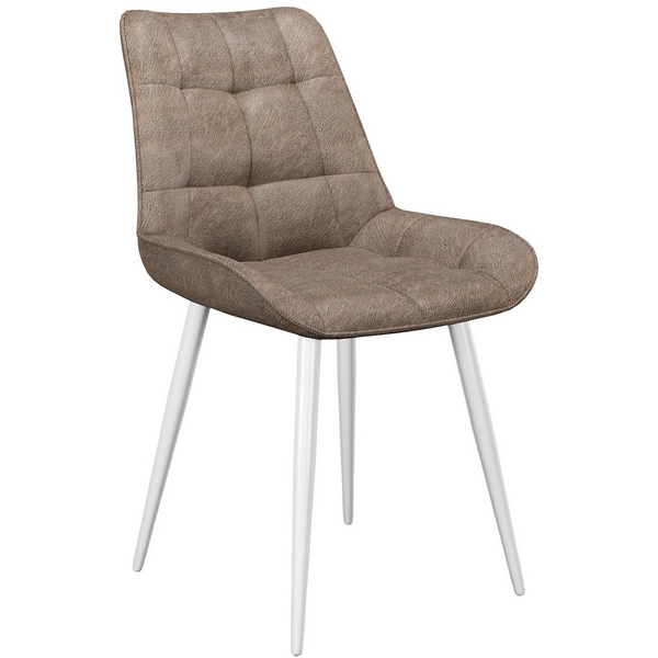 

Стул 206М PRADO6 CAPPUCCINO, ножки белые Dikline 00-00062238, 00-00062238