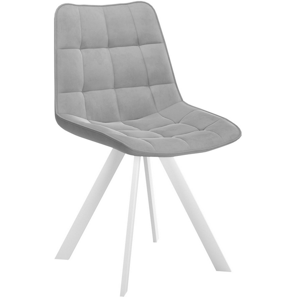 

Стул DikLine 229 поворотный, B22 GREY, ножки белые Dikline, 229 00-00066248