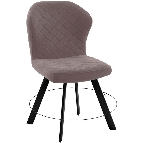 

Стул DikLine 339 поворотный B5 LATTE, ножки черные Dikline, 339 00-00068828