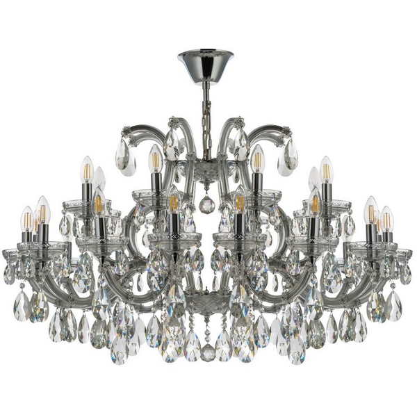 Изображение товара Подвесная люстра Dio D'Arte Gloria E 1.1.24.200 G с хрустальными подвесками, 24 лампы