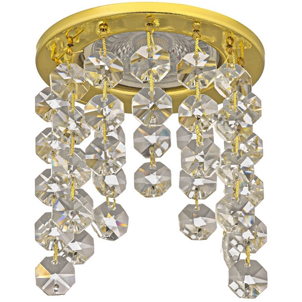 Изображение товара Встраиваемый светильник хрустальный Dio D'Arte Osimo Gold GU10.5.14.9.5.117 G