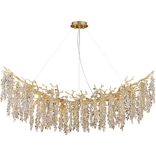 

Подвесная люстра Divinare Salice 3134/01 SP-14 лепестки, Янтарный, Salice 3134/01 SP-14