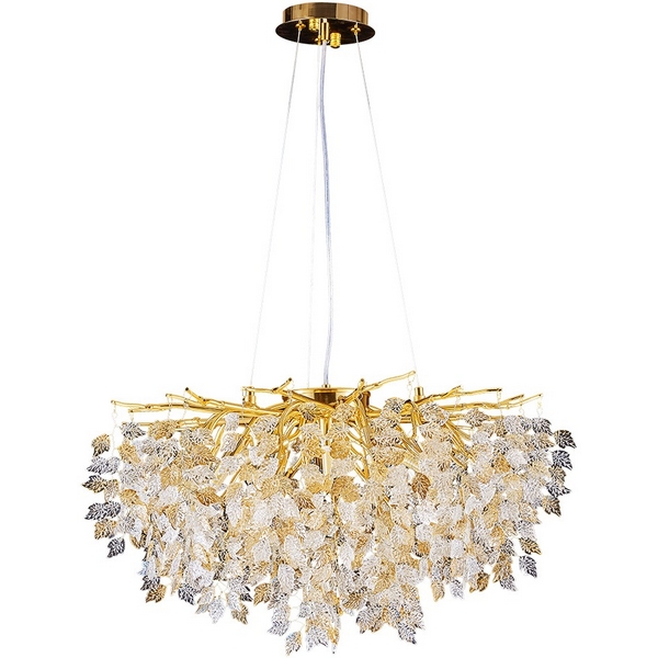 

Подвесная люстра Divinare Salice 3136/01 SP-12, Янтарный, Salice 3136/01 SP-12