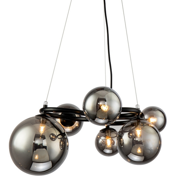 

Подвесная люстра KG1202P-6 grey/clear DeLight Collection Wendt, Серый, Wendt KG1202P-6 grey/clear