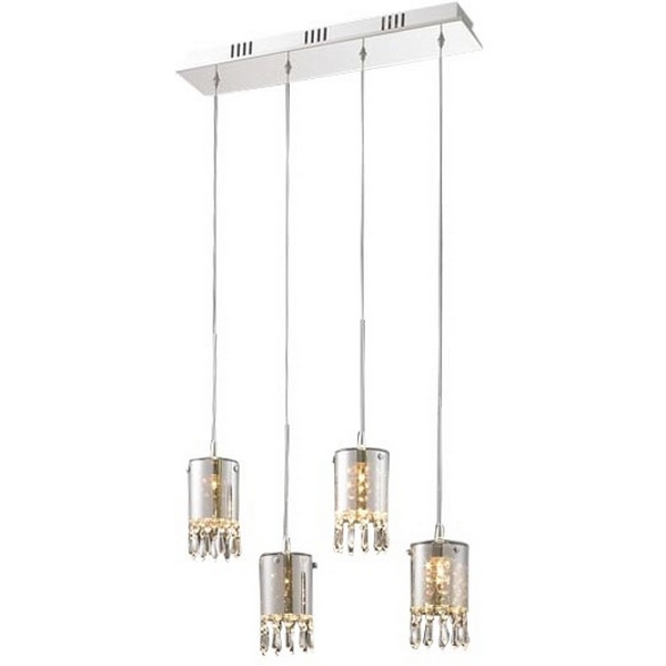 

Подвесной светильник DeLight Collection Crystal Tube MD2544/4L с подвесками, Хром, Crystal Tube MD2544/4L