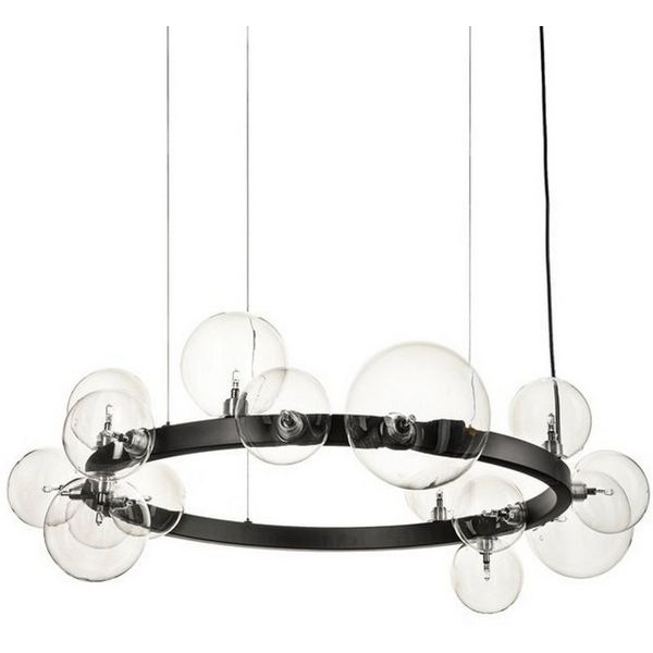 Подвесная люстра Delight Collection Art Deco Bubble 8828P/S black/clear DeLight Collection