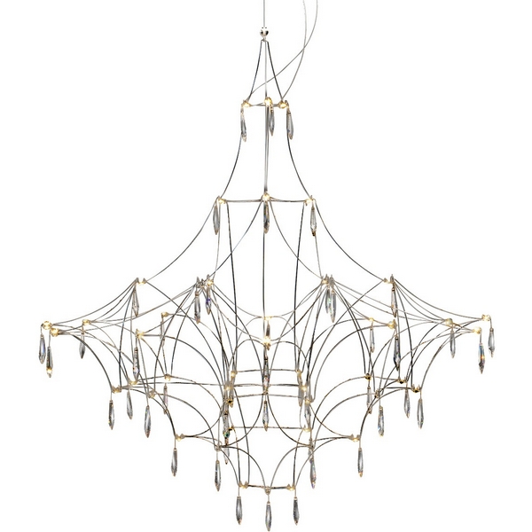 

Подвесная люстра светодиодная Delight Collection Lucciola 9176P/S silver DeLight Collection, Хром, Lucciola 9176P/S silver
