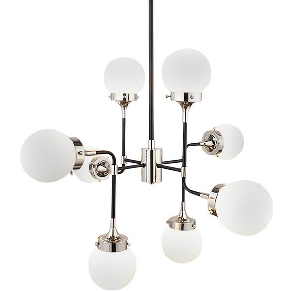 

Подвесная люстра Delight Collection Bistro Globe KG0521P-8W в форме шара DeLight Collection, Хром, Bistro Globe KG0521P-8W