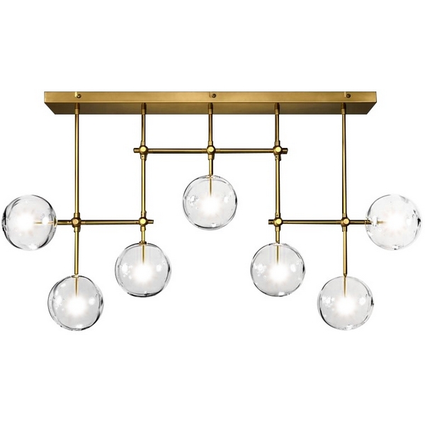 

Потолочная люстра на штангеDelight Collection Globe Mobile KG0835P-7A brass DeLight Collection, Латунь, Globe Mobile KG0835P-7A brass