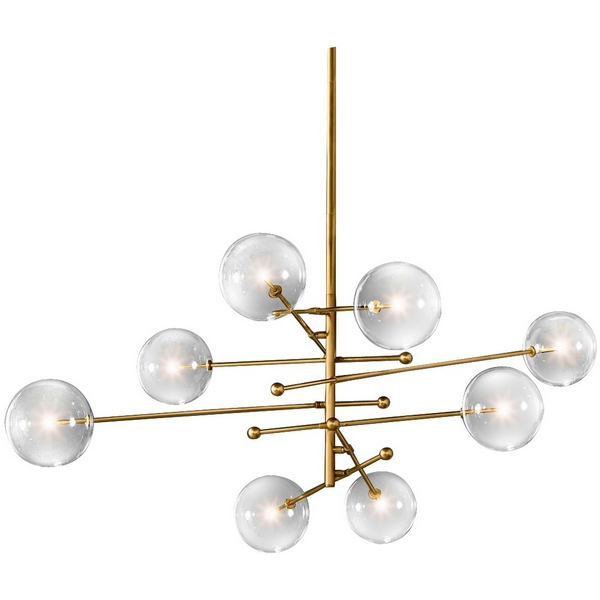 

Потолочная люстра на штангеDelight Collection Globe Mobile KG0835P-8 brass DeLight Collection, Латунь, Globe Mobile KG0835P-8 brass