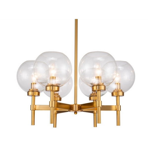 

Потолочная люстра на штангеDelight Collection Jade KM1106P-6 brass DeLight Collection, Латунь, Jade KM1106P-6 brass