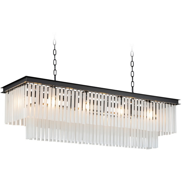 

Подвесная люстра Delight Collection 1920s Odeon KR0387P-10C/P black/frost DeLight Collection, Черно-белый, 1920s Odeon KR0387P-10C/P black/frost