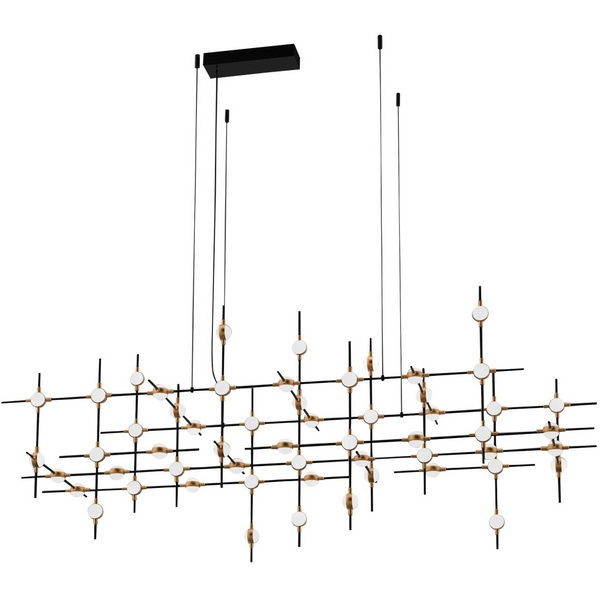 

Подвесная люстра светодиодная Delight Collection Molecular MD18001067-55A black/gold DeLight Collection, Золото, Molecular MD18001067-55A black/gold