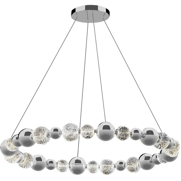 

Подвесной светильник светодиодный из бусин Delight Collection Elliot Diamante MD21001002-1F chrome DeLight Collection, Хром, Elliot Diamante MD21001002-1F chrome