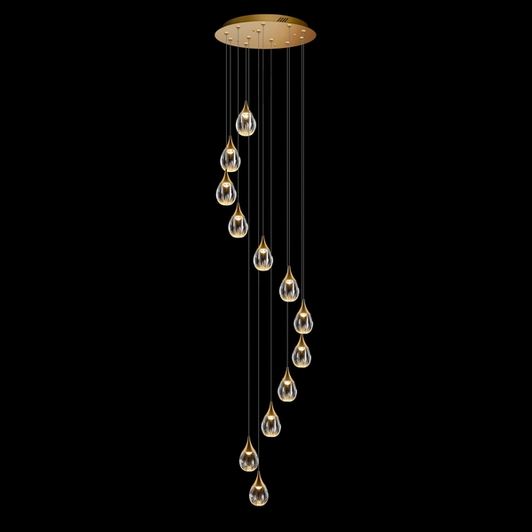 

Подвесной светильник светодиодный Delight Collection Stilla MD24001004-12A gold/clear DeLight Collection, Золото, Stilla MD24001004-12A gold/clear