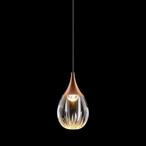 

Подвесной светильник светодиодный Delight Collection Stilla MD24001004-1A copper/clear DeLight Collection, Медь, Stilla MD24001004-1A copper/clear