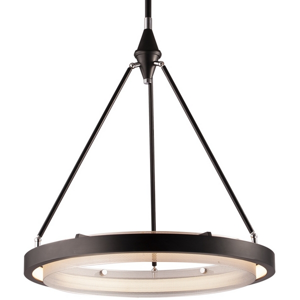 Изображение товара Подвесной светильник светодиодный на штанге Delight Collection MD8790 MD8790-1A black silver