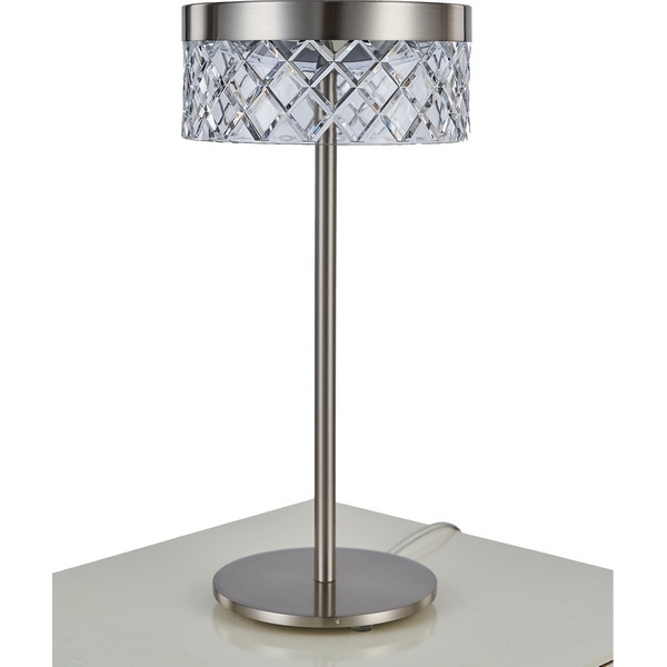 

Интерьерная настольная лампа светодиодная Delight Collection Diamond cut MT21020075-1A satin nickel DeLight Collection, Никель, Diamond cut MT21020075-1A satin nickel