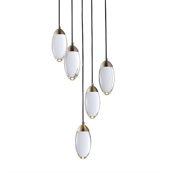 Изображение товара Подвесной светильник светодиодный DeLight Collection Celestial MT8848-5H brass