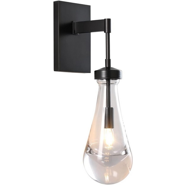 

Бра Delight Collection Raindrop MT9093-1W black brushed gold DeLight Collection, Черный, Raindrop MT9093-1W black brushed gold