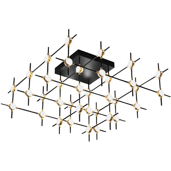 

Потолочная люстра светодиодная Delight Collection Molecular MX18001067-36A black/gold DeLight Collection, Золото, Molecular MX18001067-36A black/gold