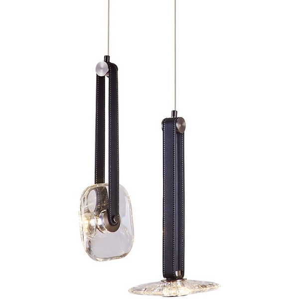 Изображение товара OD2553-2 подвесной светильник Delight Collection 2 плафона черный прозрачное стекло