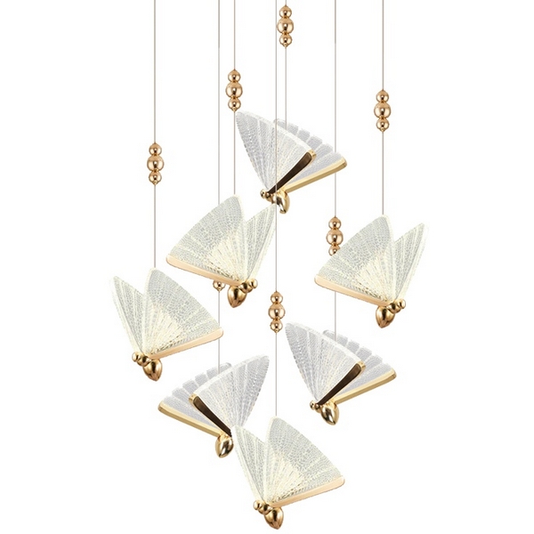

Подвесной светильник светодиодный Delight Collection Butterfly OM8201008-7 rose gold DeLight Collection, Золото, Butterfly OM8201008-7 rose gold