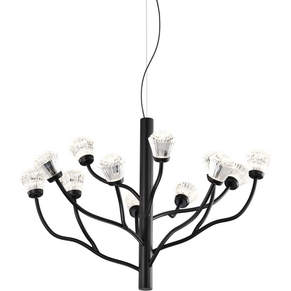 

Подвесная люстра светодиодная Delight Collection P0550 P0550-12A black DeLight Collection, Черный, P0550 P0550-12A black