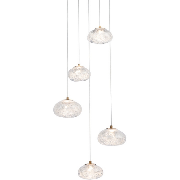 

Подвесной светильник светодиодный Delight Collection P98065 P98065-5 antique brass DeLight Collection, Латунь, P98065 P98065-5 antique brass