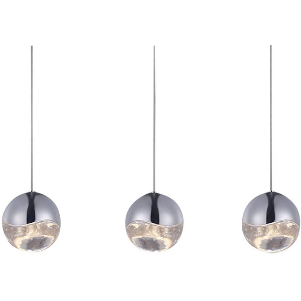

Подвесной светильник светодиодный Delight Collection Globo SD3301-3 nickel в форме шара DeLight Collection, Никель, GLOBO SD3301-3 nickel