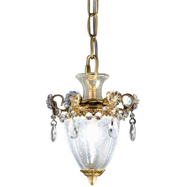 

Подвесной светильник (муранское стекло) 6957/1 01 V1669 MM Lampadari Rugiada с цветами, Прозрачный, Rugiada 6957/1 01 V1669