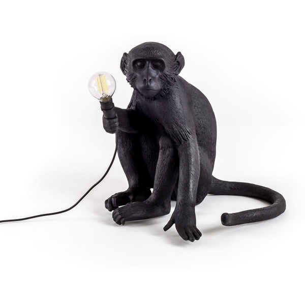 

Настольная лампа Seletti Monkey Lamp 14922, Черный, Monkey Lamp 14922