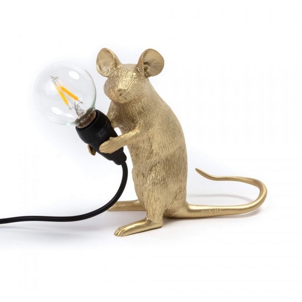 

Настольная лампа Seletti Mouse Lamp 15231, Золото, Mouse Lamp 15231