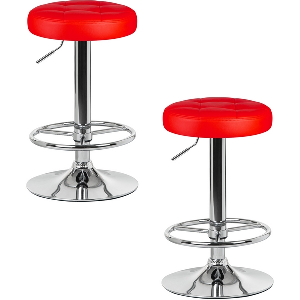 

Набор 2 шт табурет барный DOBRIN BRUNO (красный) Dobrin, LM-5008-N_CH-M_EL-red