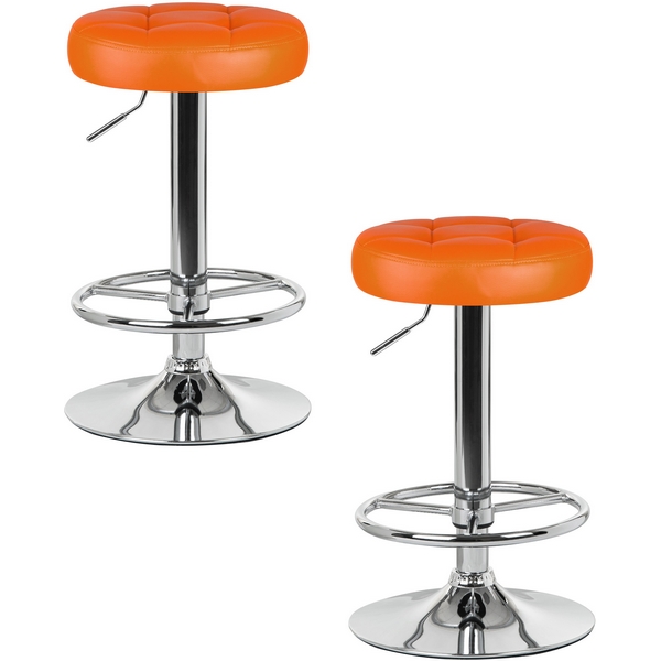 Изображение товара Набор табуретов DOBRIN BRUNO оранжевый 2 шт