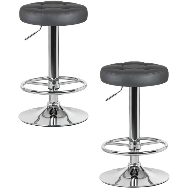 

Набор 2 шт табурет барный DOBRIN BRUNO (серый) Dobrin, LM-5008-N_CH-M_EL-188-55