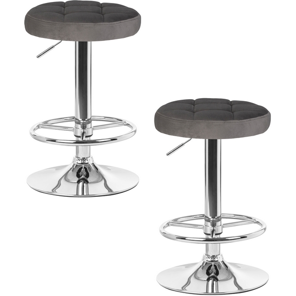 

Набор 2 шт табурет барный DOBRIN BRUNO (серый велюр (MJ9-75)) Dobrin, LM-5008-N_CH-M_V-MJ9-75